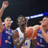 The match between the serbia men's senior national team and the france national team, the first warm-up match before the august fiba qualifying window for the 2027 world championship, was played at the Belgrade arena. Utakmica muske seniorske reprezentacije Srbije protiv selekcije Francuske, prva pripremna utakmica pred avgustovski FIBA kvalifikacioni prozor za Svetsko prvenstvo 2027. godine, odigrana je u Beogradskoj Areni.