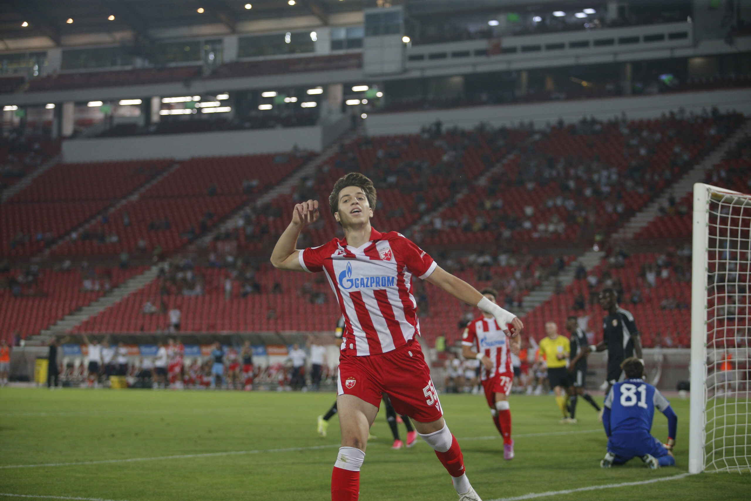 Dimitrije Šarić inspirisan Pančevom: Proslava gola evocirala istoriju Crvene zvezde – Dimitrije Šarić Crvena zvezda gol