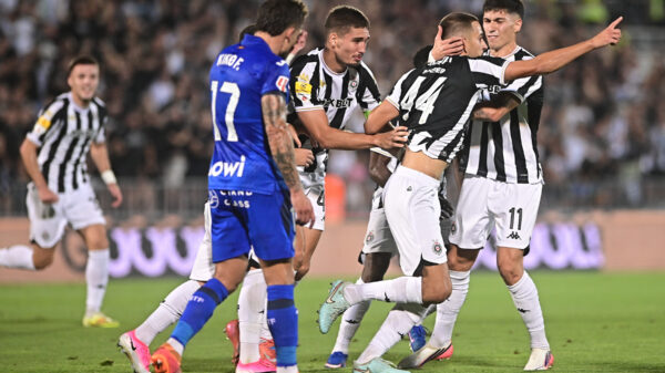 Partizanu poništen gol protiv Hetafea zbog ofsajda, VAR prekinuo slavlje u Humskoj – Stefan Milić Partizan Hetafe