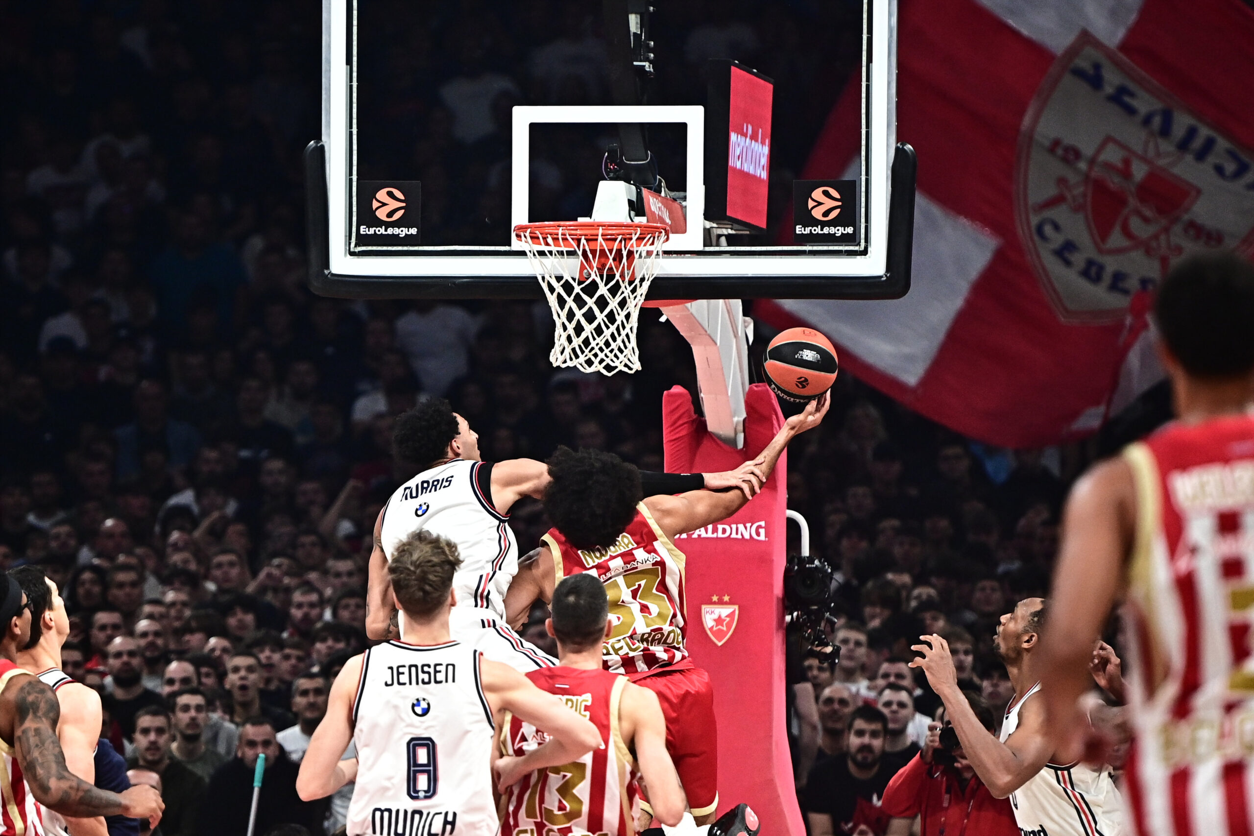 Crvena zvezda deklasirala Bajern 103:73 u devetom kolu Evrolige – Crvena zvezda Bajern Evroliga