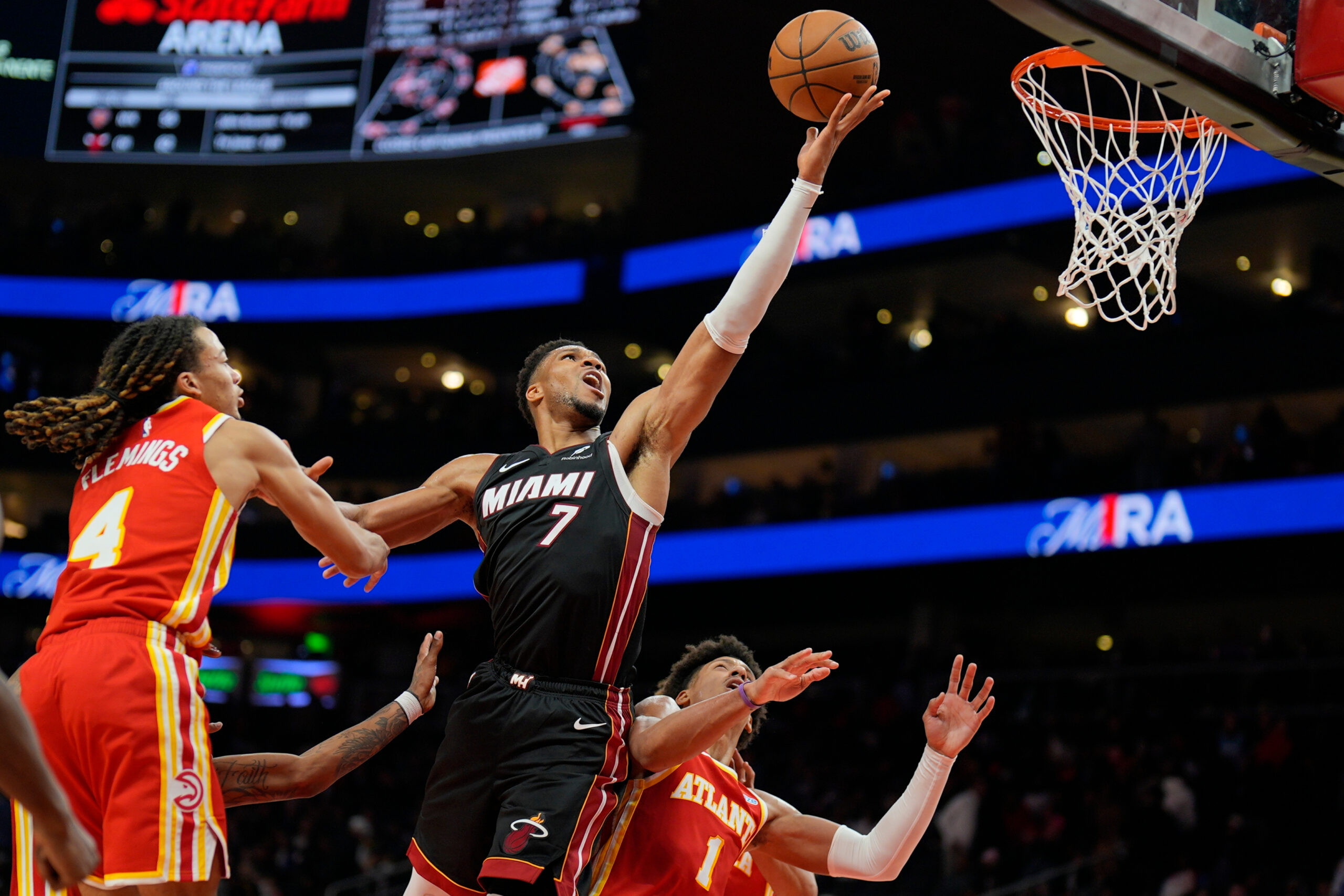 Janis Adetokumbo predvodio Majami do prve pobede u NBA sezoni protiv Atlante 129:117 – Janis Adetokumbo Majami Hit Atlanta Hoksi
